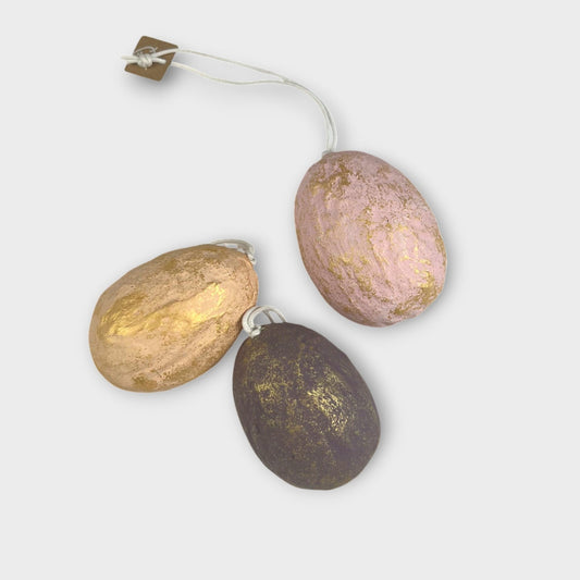 Håndlavet pynt, påske, bæredygtigt cotton papmache, papmache, handmade, easter, fairtrade, sustainable