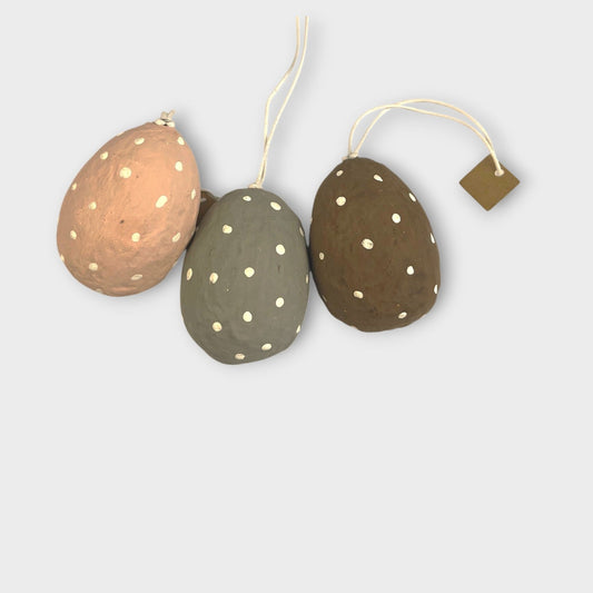 Håndlavet pynt, påske, bæredygtigt cotton papmache, papmache, handmade, easter, fairtrade, sustainable