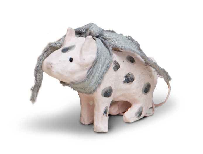 Flying Pig & Pig with Dots