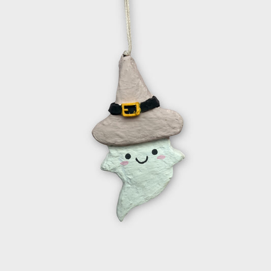 Spøgelse med hat, rosa