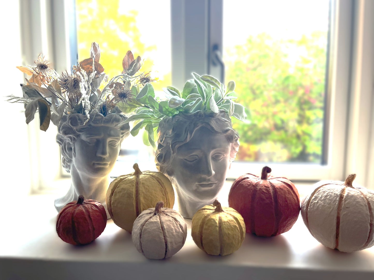 Græskar 12 cm, sennepsgul