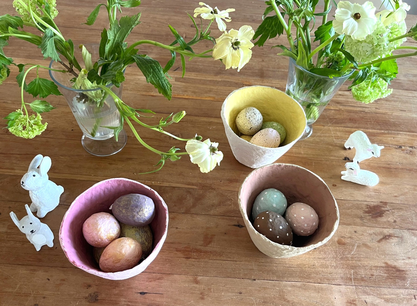 Håndlavet pynt, påske, bæredygtigt cotton papmache, papmache, handmade, easter, fairtrade, sustainable