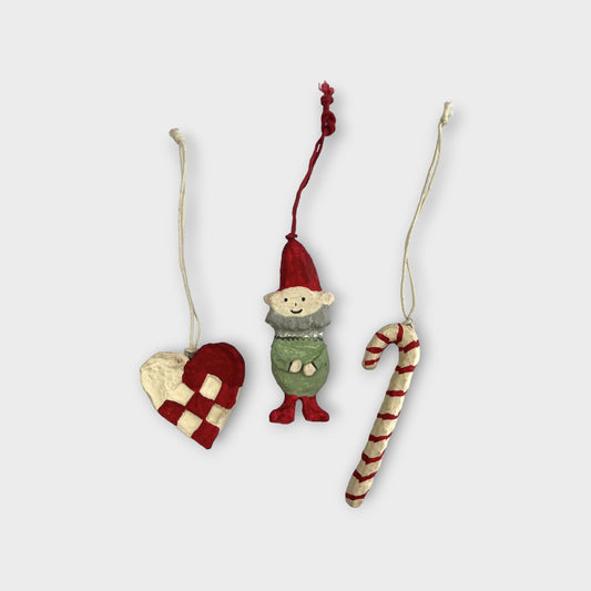 Set - heart, elf, candy cane