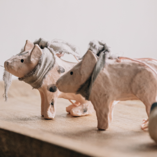 Flying Pig &amp; Pig with Dots