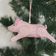 Pig with royal crown &amp; Pink pig