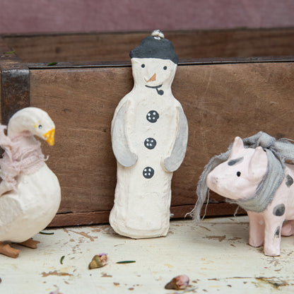 Snowman with pipe