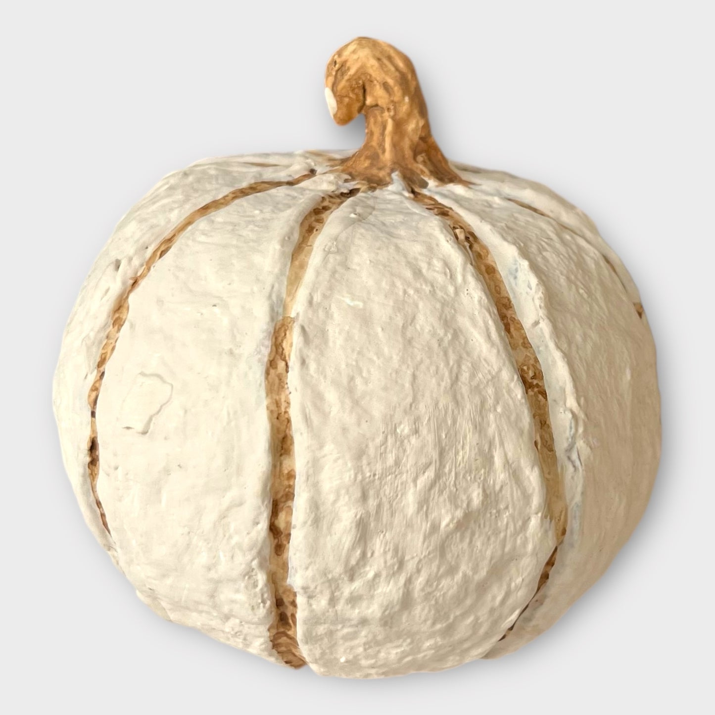 Græskar 12 cm, beige