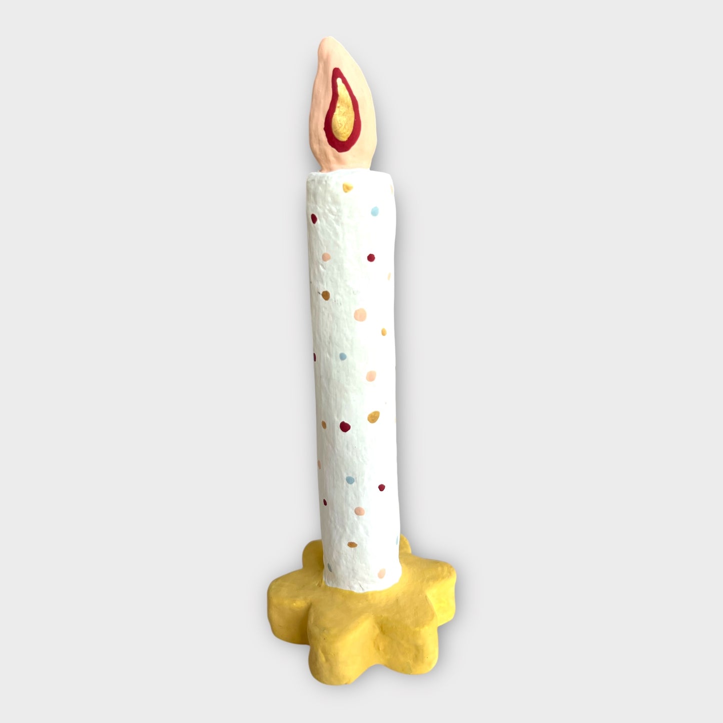 Light w/dots, mustard yellow 