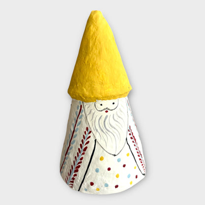 Julenisse, sennepsgul hat