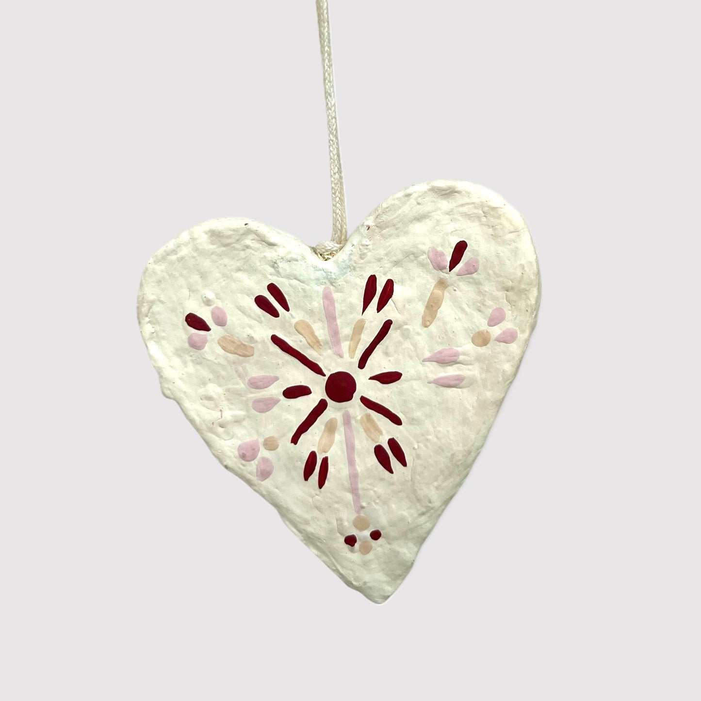 Hjerte, rødt mønster