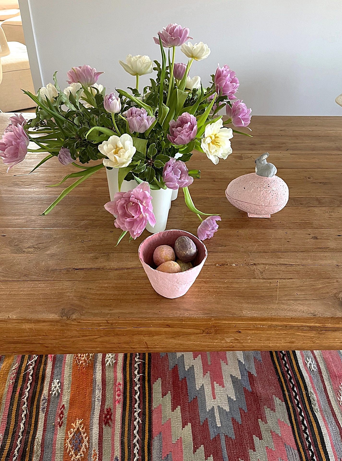 Håndlavet pynt, påske, bæredygtigt cotton papmache, papmache, handmade, easter, fairtrade, sustainable
