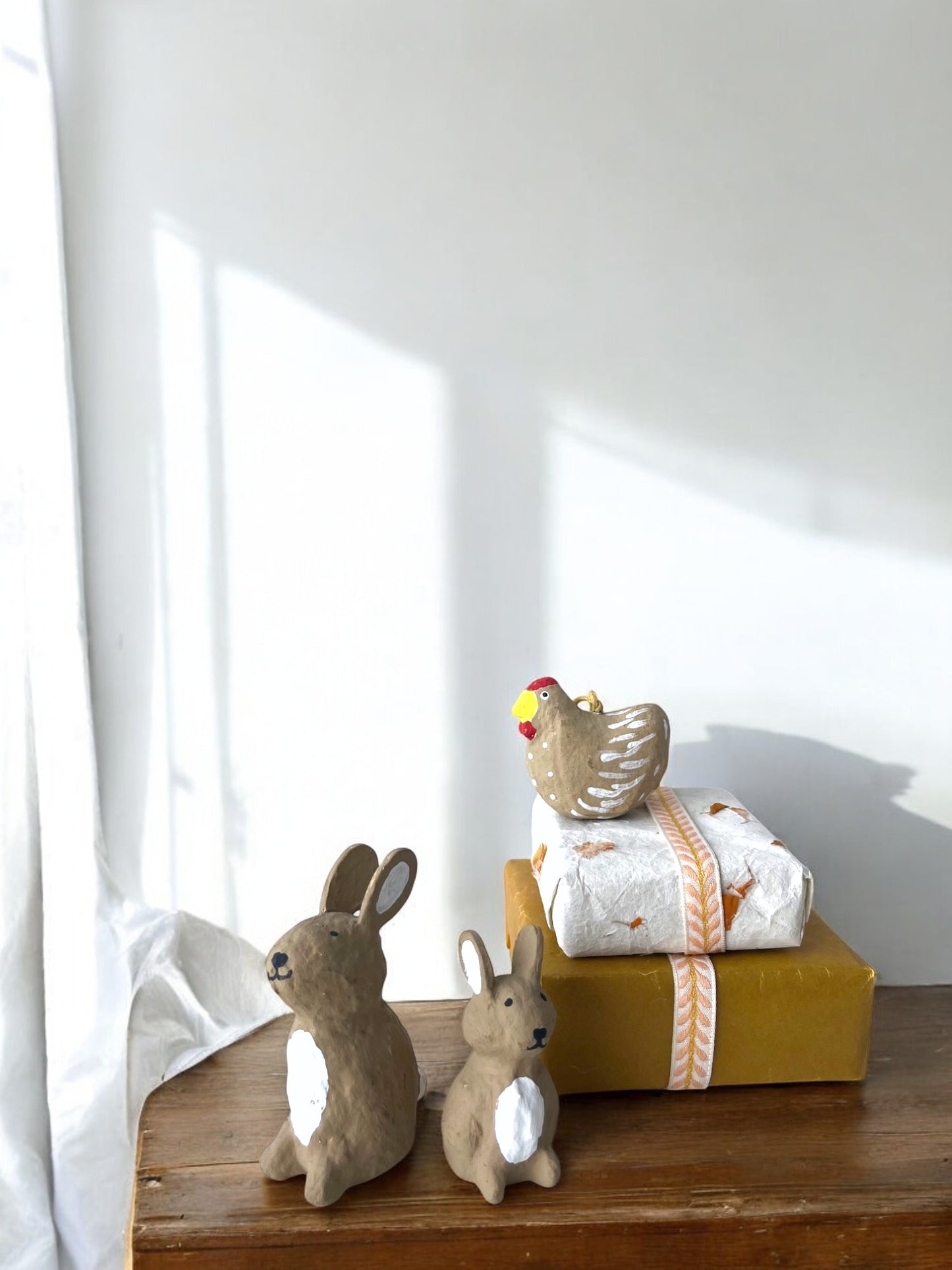 Håndlavet pynt, påske, bæredygtigt cotton papmache, papmache, handmade, easter, fairtrade, sustainable