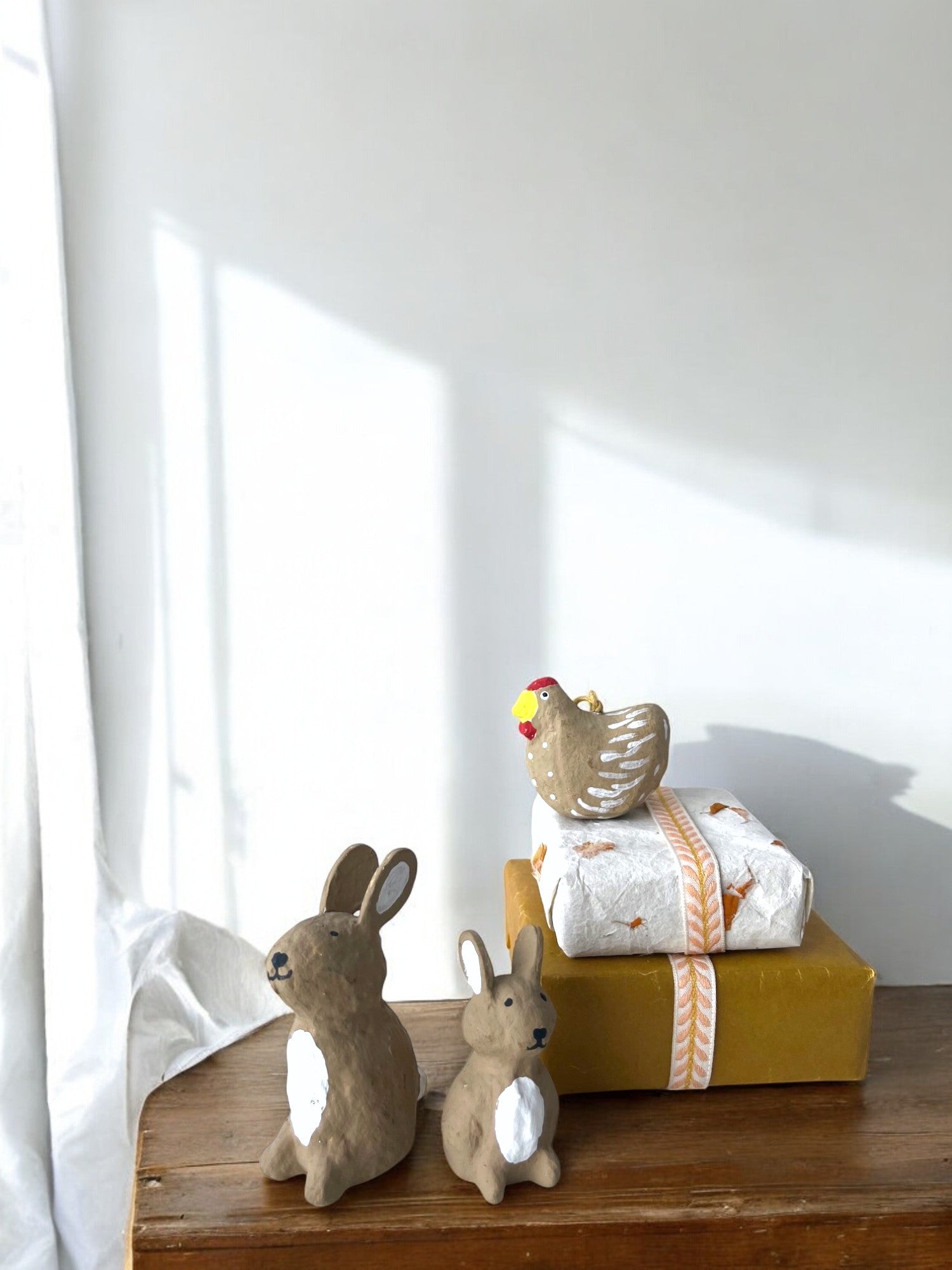 Håndlavet pynt, påske, bæredygtigt cotton papmache, papmache, handmade, easter, fairtrade, sustainable