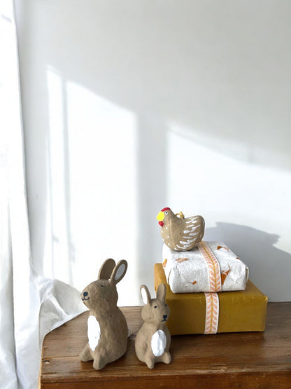 Håndlavet pynt, påske, bæredygtigt cotton papmache, papmache, handmade, easter, fairtrade, sustainable