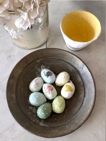 Håndlavet pynt, påske, bæredygtigt cotton papmache, papmache, handmade, easter, fairtrade, sustainable