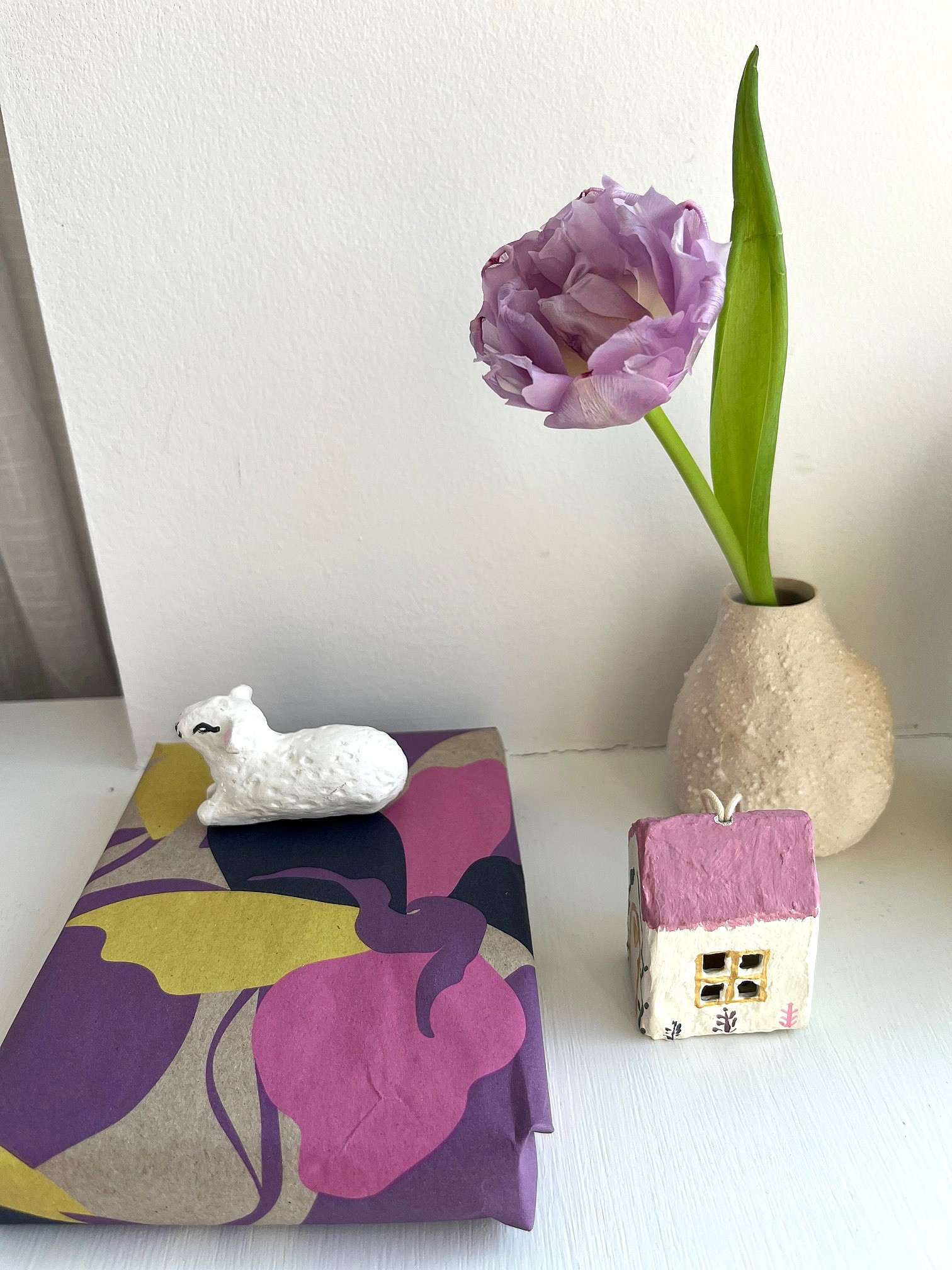 Håndlavet pynt, påske, bæredygtigt cotton papmache, papmache, handmade, easter, fairtrade, sustainable