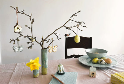 Håndlavet pynt, påske, bæredygtigt cotton papmache, papmache, handmade, easter, fairtrade, sustainable